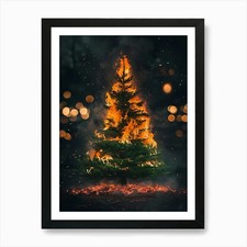 Albero di Natale in fiamme
