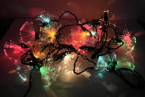 Luci fibra ottica - ottica, albero