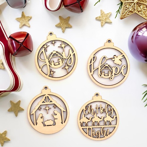Presepe legno bauble hope - legno,