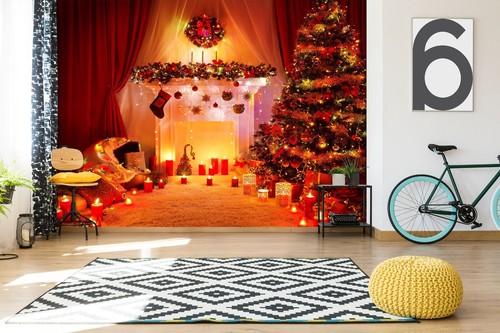 Albero natale rosso 3d - di,